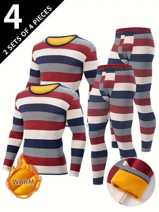 Men's Winter Thermal Ski Underwear Set (4PCS)-1