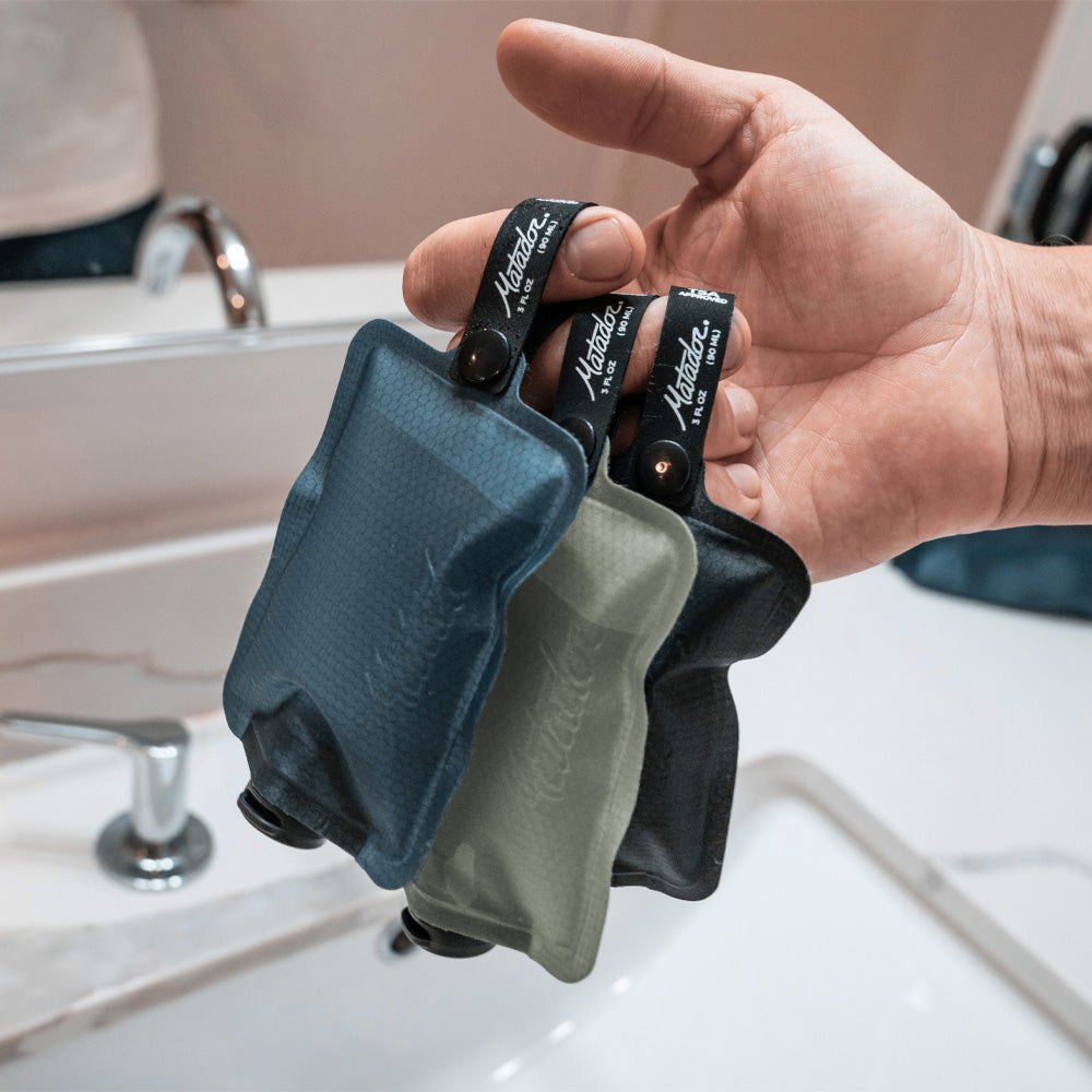 Flacon de voyage 90 ml FlatPak™ Toiletry Bottles x3 | Matador
