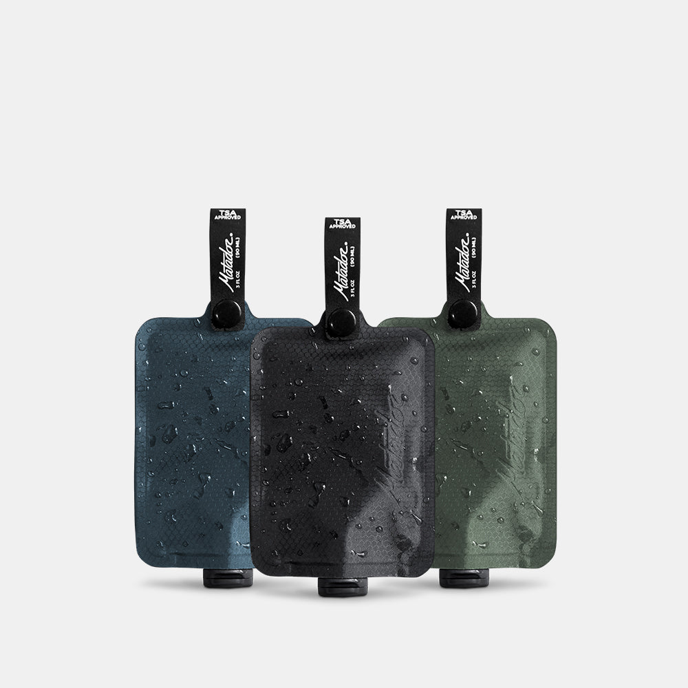Flacon de voyage 90 ml FlatPak™ Toiletry Bottles x3 | Matador