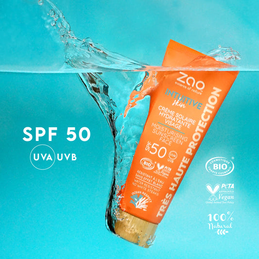 Crème Solaire hydratante visage - SPF50 | ZAO Makeup