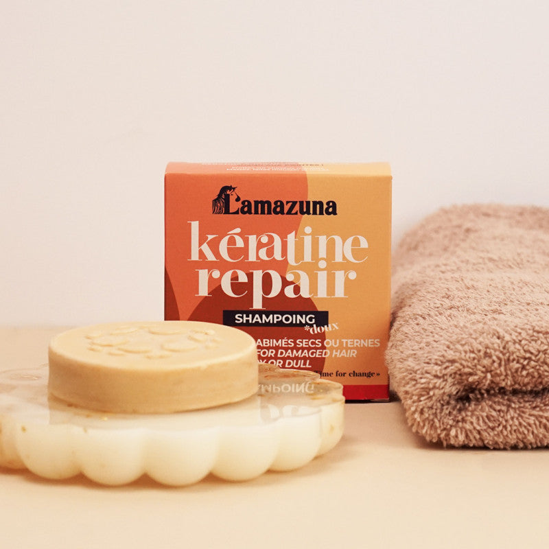 Shampoing solide réparateur - Kératine Repair | Lamazuna