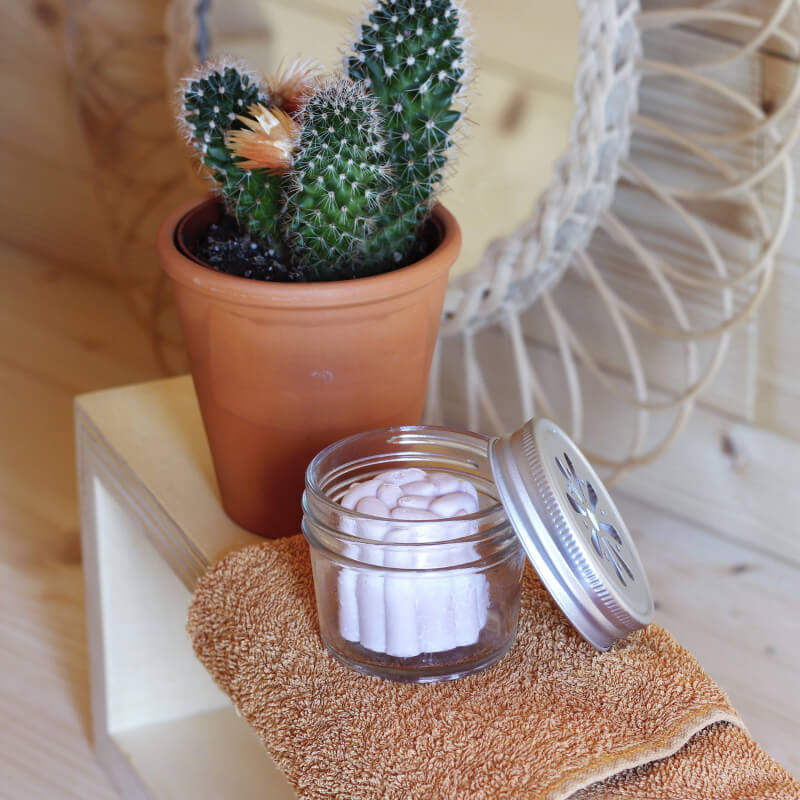 Pot de rangement en verre pour cosmétiques solides | Lamazuna
